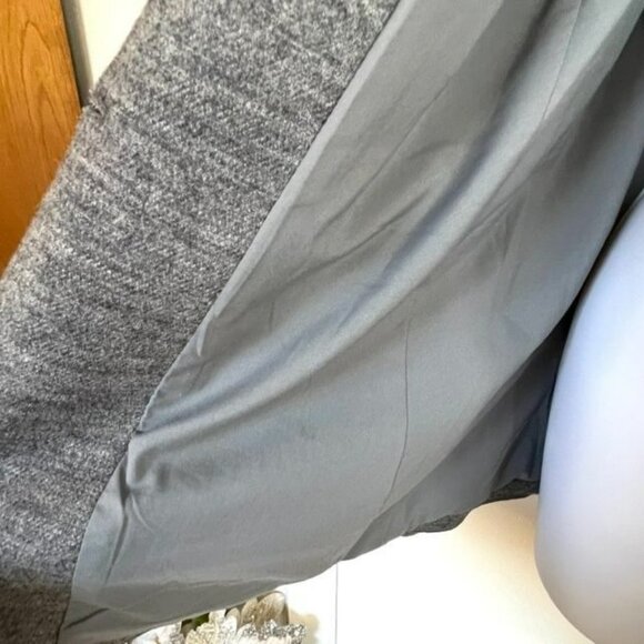 ANN TAYLOR SIZE 12 GRAY WOOL BLEND HUTTON BLAZER - Picture 8 of 11